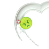 Women's Cute Smile Face Water Droplets Plastic Epoxy Hair Clip