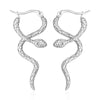1 Pair IG Style Snake 304 Stainless Steel Earrings