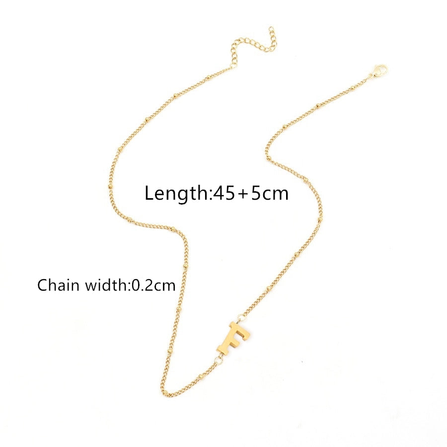 Jewelry Simple Style Classic Style Letter 201 Stainless Steel 304 Stainless Steel Pendant Necklace