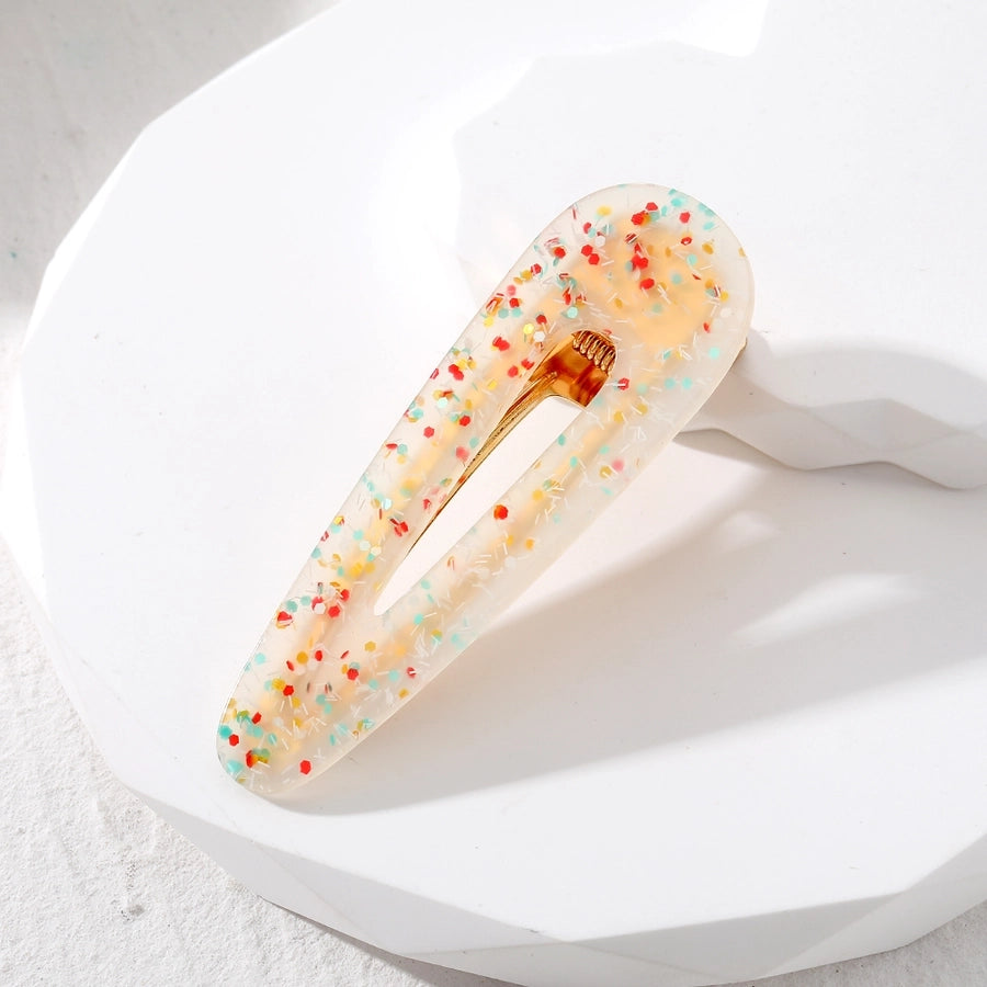 cute simple style korean style color block acetic acid sheets hair clip