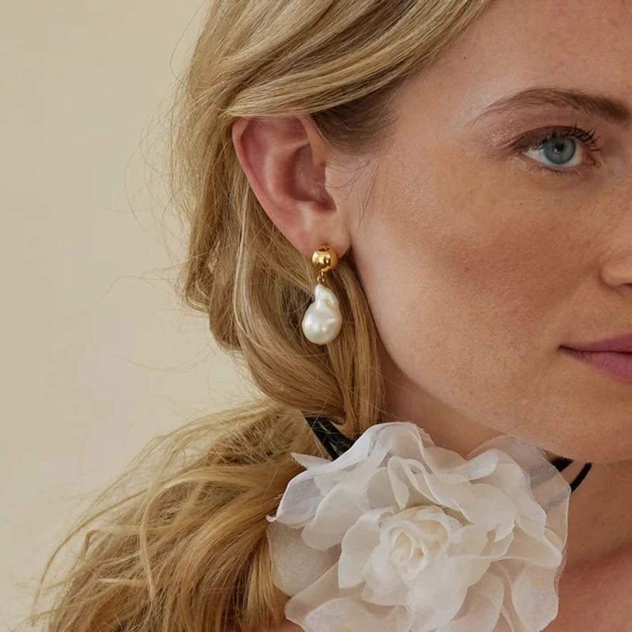 1 Pair Simple Style Classic Style Geometric 304 Stainless Steel Drop Earrings