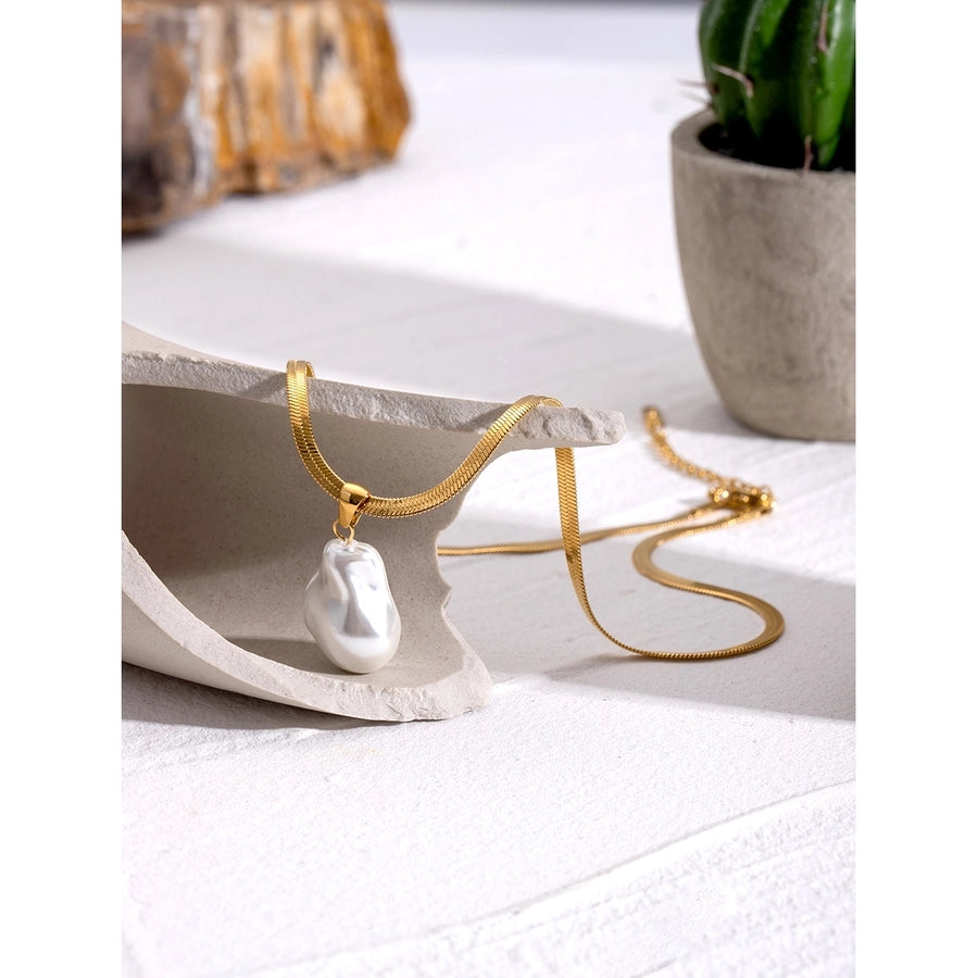 Jewelry Simple Style Classic Style Irregular 304 Stainless Steel Pendant Necklace