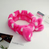 fashion stripe polka dots flannel bowknot hair band 1 piece