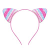 cute cat ears cloth sequins hair band 1 piece