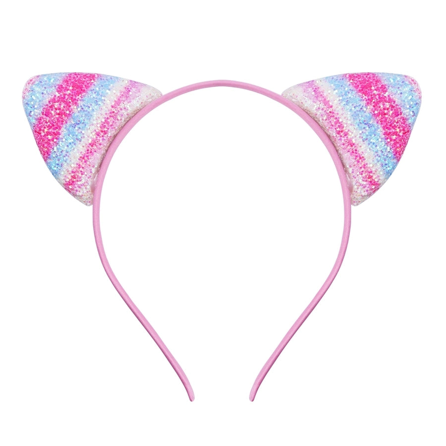 cute cat ears cloth sequins hair band 1 piece