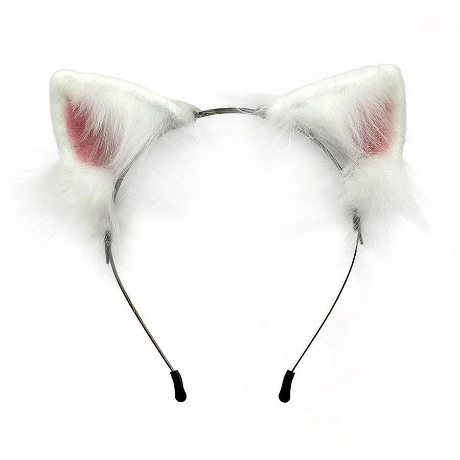 A generation of hair simulation beast ear plush headdress cat ear cat tail cosplay set hairband Net red accessories