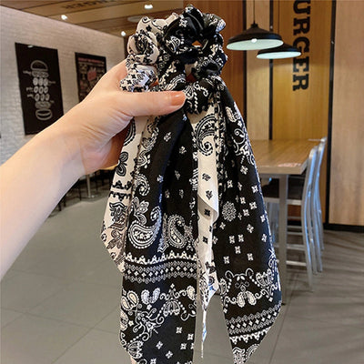 new spring and summer streamer fashion hair ring fabric headdress