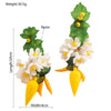 1 Pair Elegant Luxurious Flower Alloy Resin Gold Plated Silver Plated Drop Earrings
