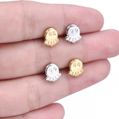 1 Pair Basic Simple Style Jellyfish Plating 304 Stainless Steel Ear Studs