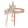 Women's Retro Solid Color Cloth Zinc alloy Inlay Rhinestones Hair Band
