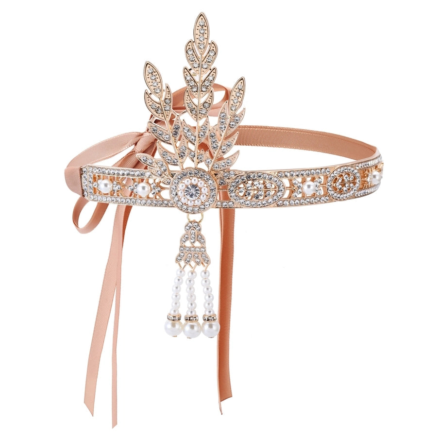 Women's Retro Solid Color Cloth Zinc alloy Inlay Rhinestones Hair Band