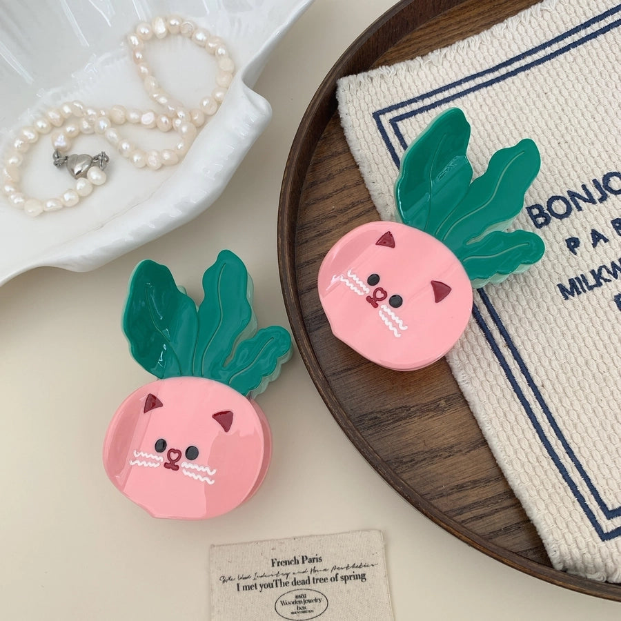 Women's Cute Carrot Acetic acid sheets Hair Claws