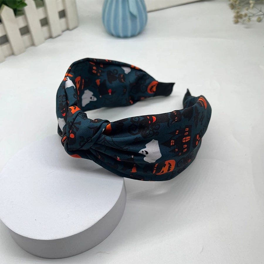 funny halloween pattern pumpkin spider polyester hair band
