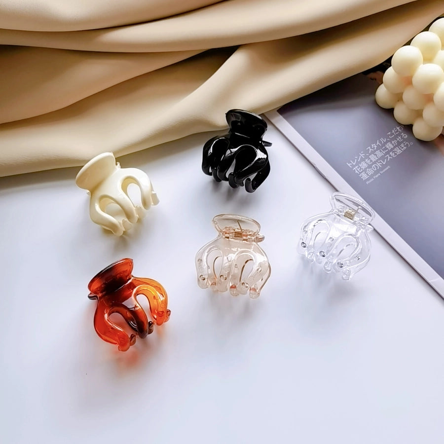 Women's Commute Korean Style Solid Color Plastic Hair Claws