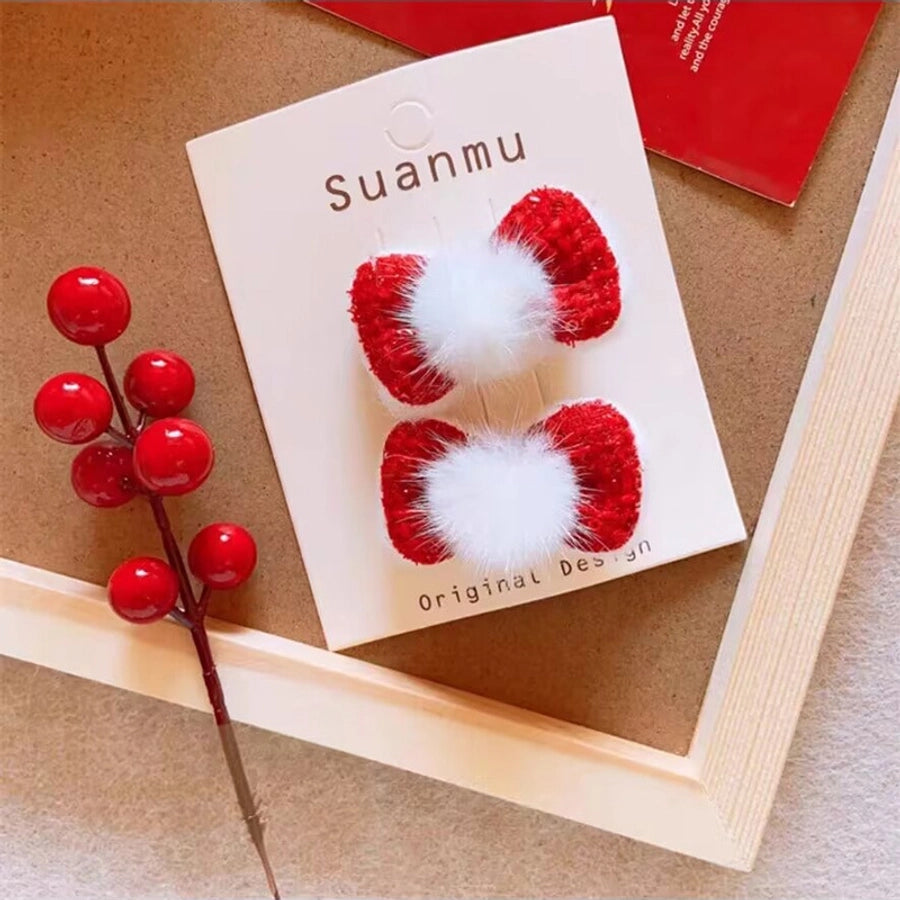 sweet bow knot cloth hair clip