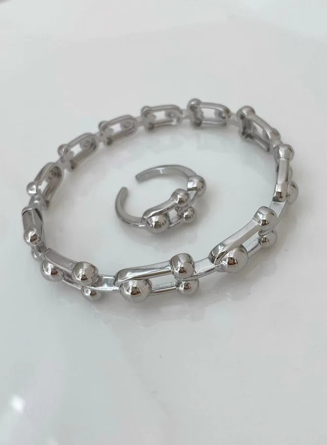 Jewelry Vintage Style Classic Style Geometric Copper Zircon Plating Rings Bracelets