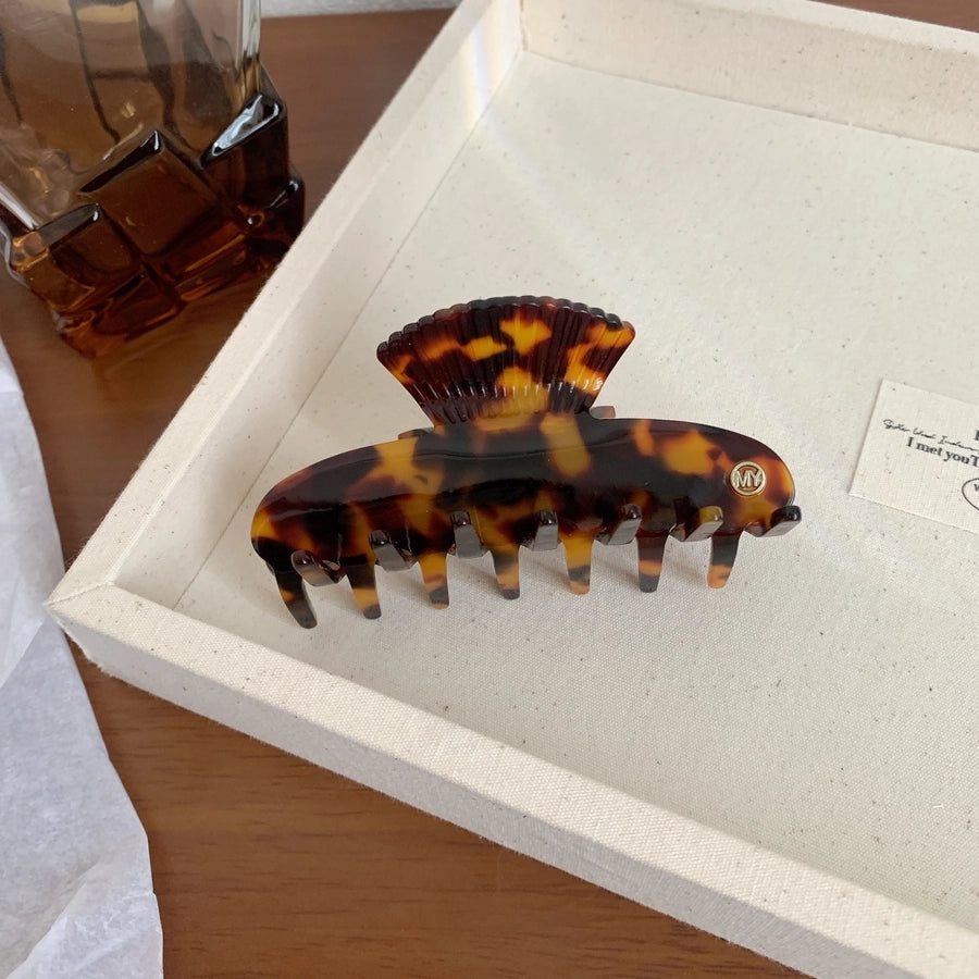 Women's Korean Style Leopard Acetic acid sheets Hair Claws