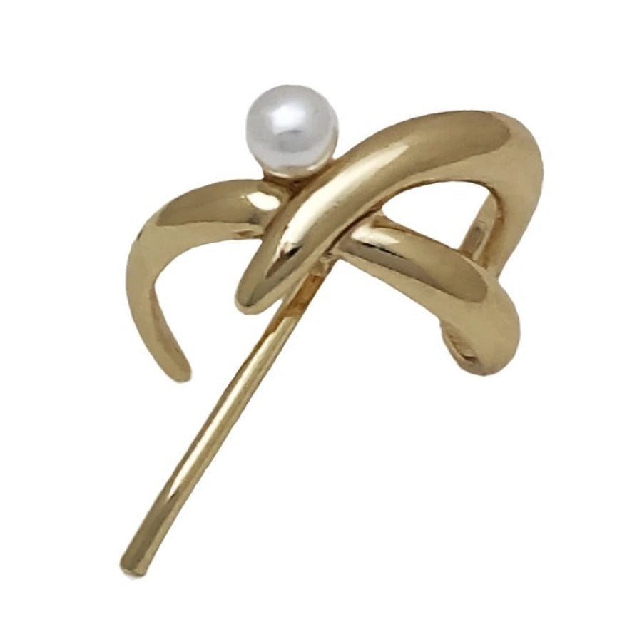 Women's Simple Style Solid Color Alloy Plating Pearl Hair Clip