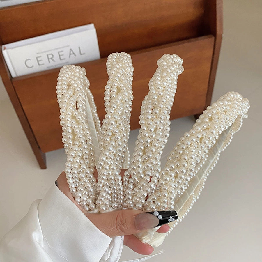 sweet twist imitation pearl hair band