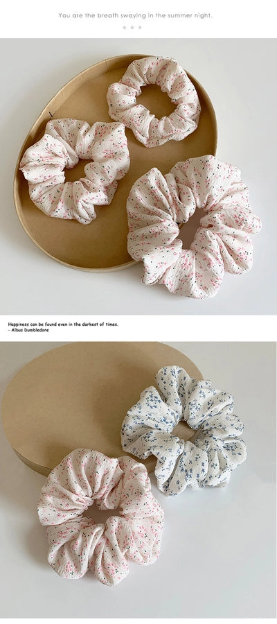 Women's Cute Sweet Ditsy Floral Cloth Hair Tie