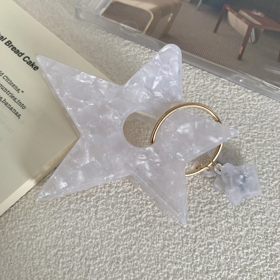 simple style star acetic acid sheets hair claws