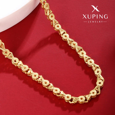 Jewelry Retro Geometric Copper 18K Gold Plated Plating Necklace