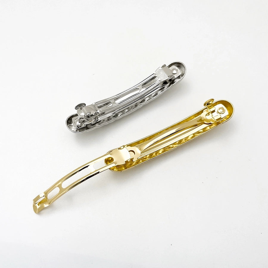 Women's Casual Elegant Simple Style Solid Color Rectangle Alloy Hair Clip