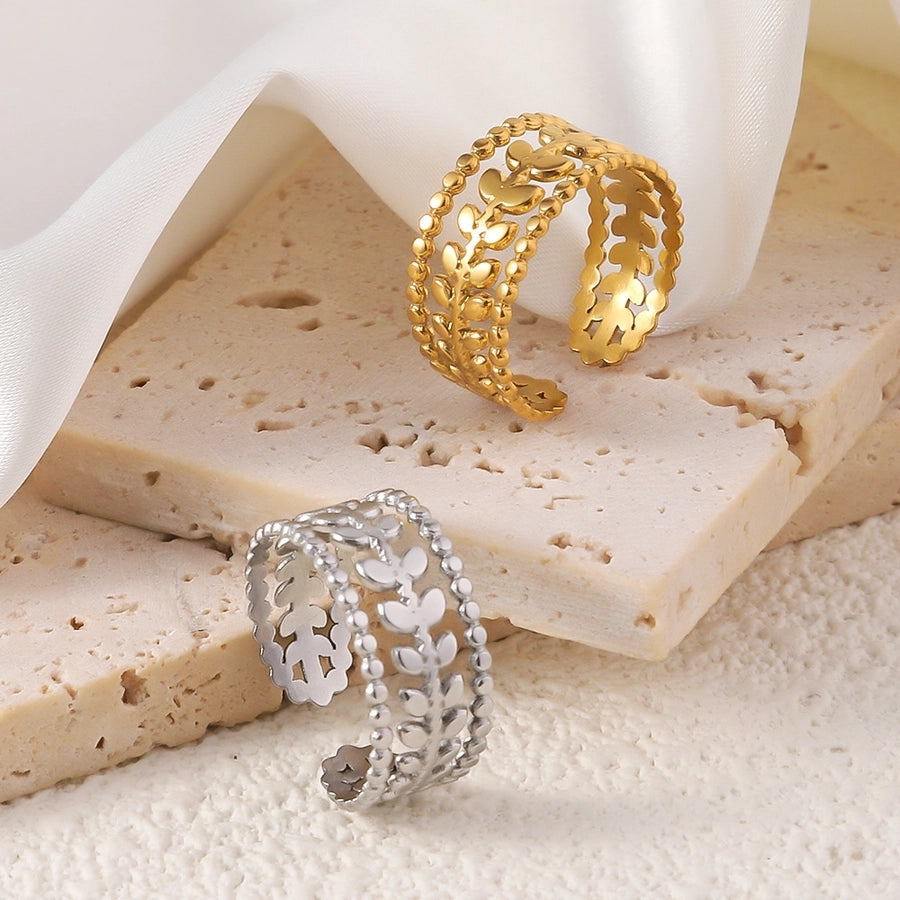 Jewelry Elegant Geometric Simple Titanium Steel Open Rings