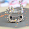 fashion crown gauze epoxy inlay rhinestones hair clip hair band 1 piece