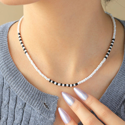 Jewelry Sweet Simple Style Commute Round 304 Stainless Steel 14K Gold Plated Beaded Plating Necklace