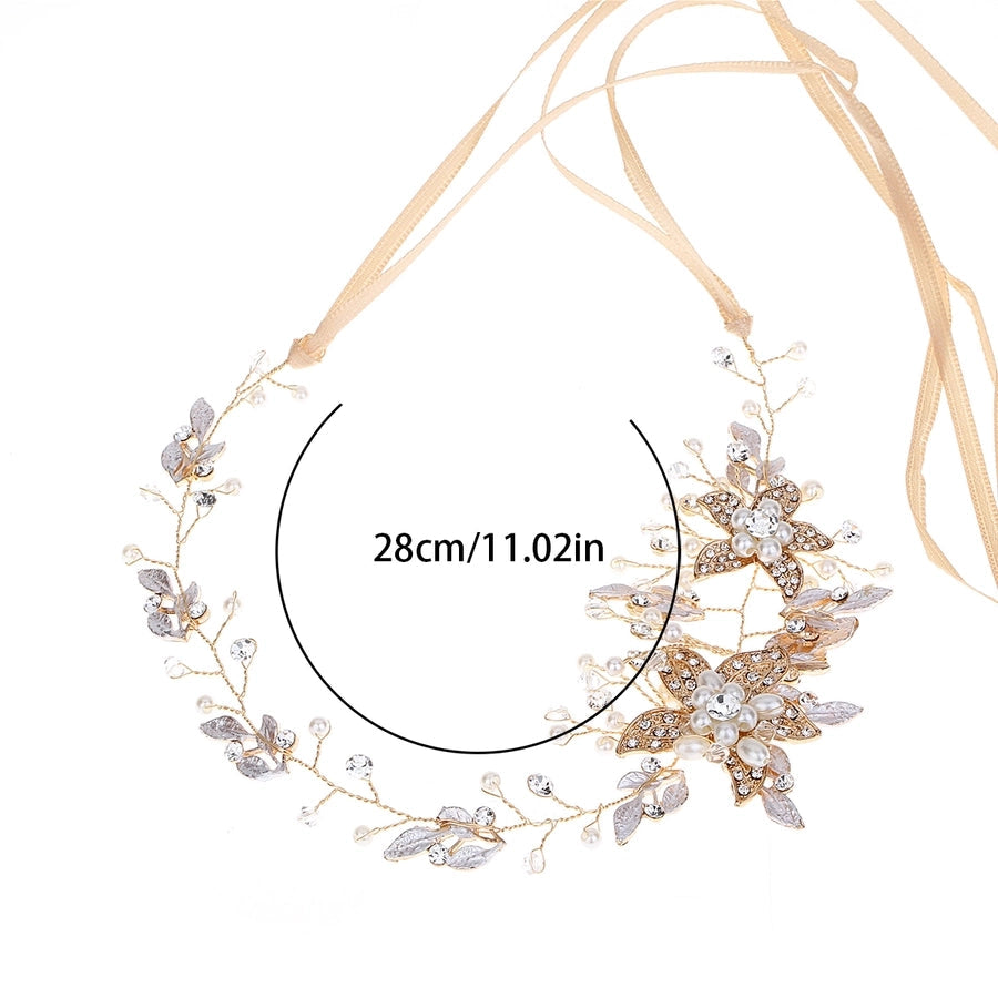 bridal headwear rhinestone alloy handmade hairband headwear
