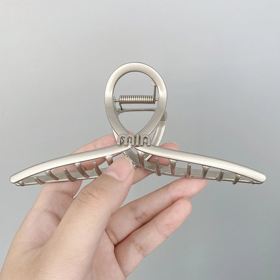 simple style letter metal plating hair claws