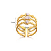 Jewelry Classical French Style Romantic Geometric 304 Stainless Steel Stainless Steel Rings