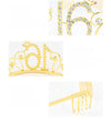 New Birthday Crown  60 Digital Birthday Headband Bridal Banquet Rhinestone Hair Accessories Alloy Headband Women
