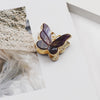 simple style butterfly acetic acid sheets plating hair claws 1 piece