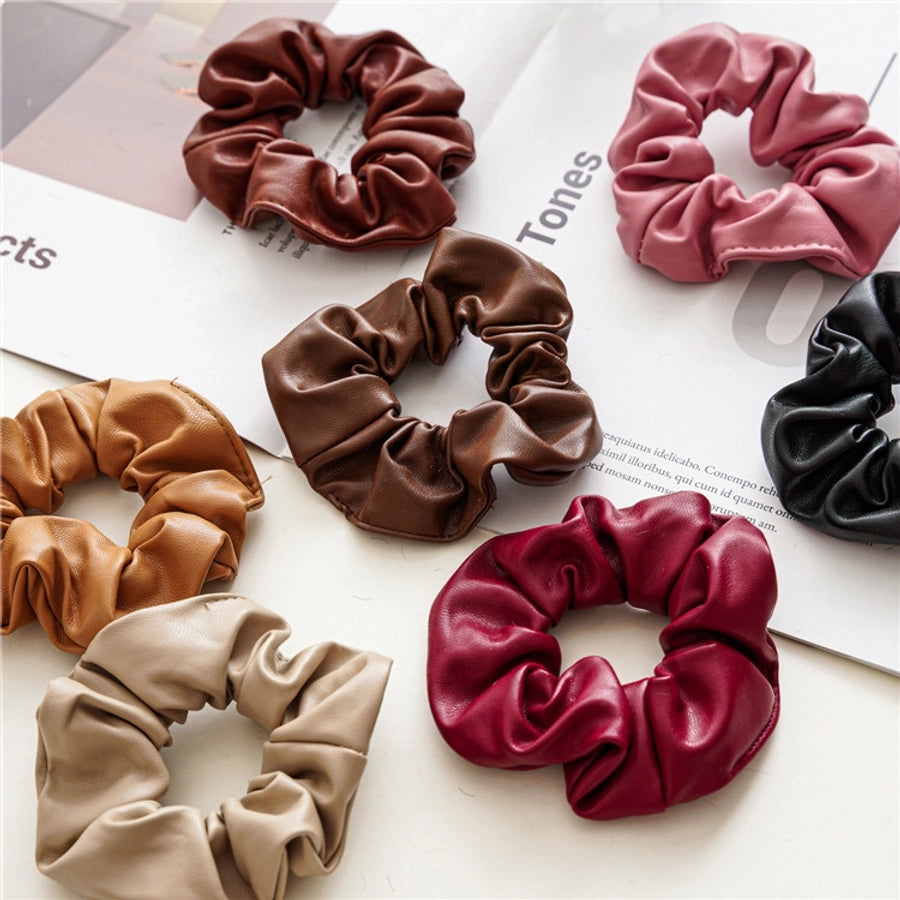 simple style solid color cloth hair tie 1 piece