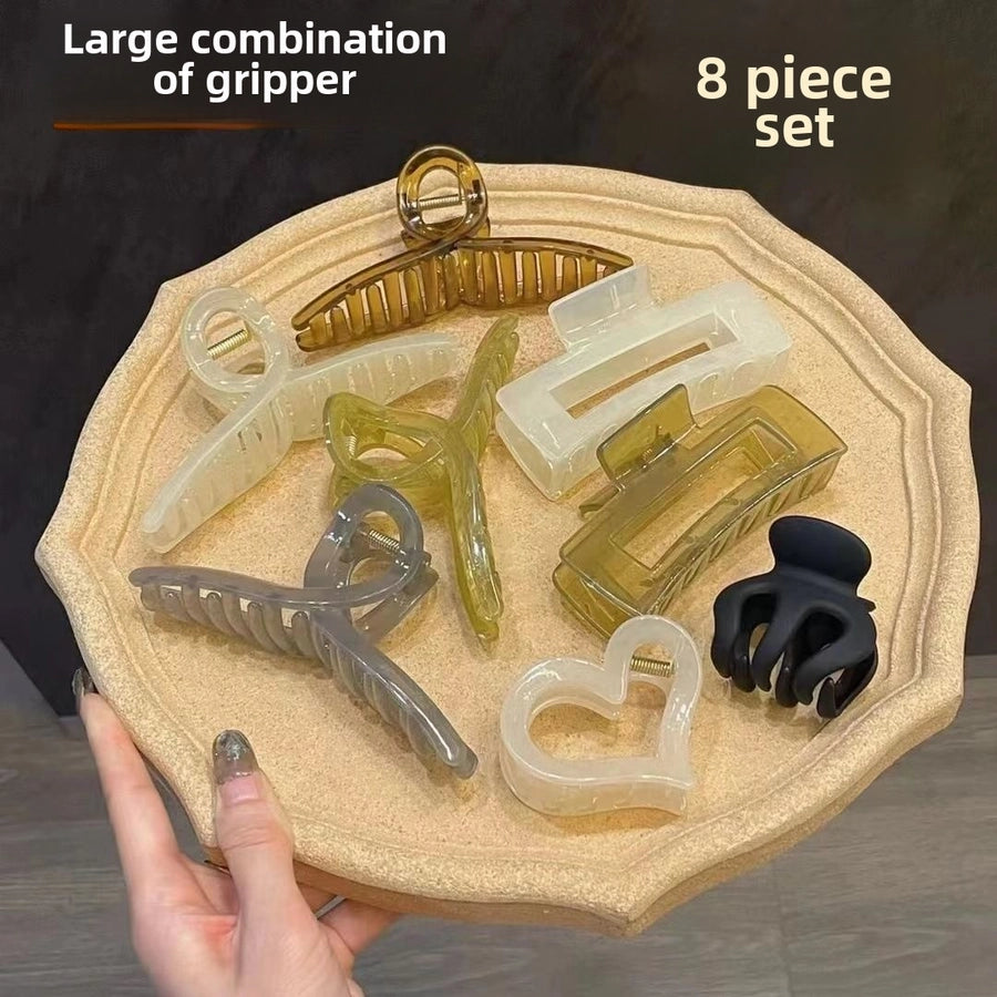 Spring and summer new 67-piece set hairpin combination hair accessories grab clip hair ring simple temperament head rope hair clip high ponytail grab