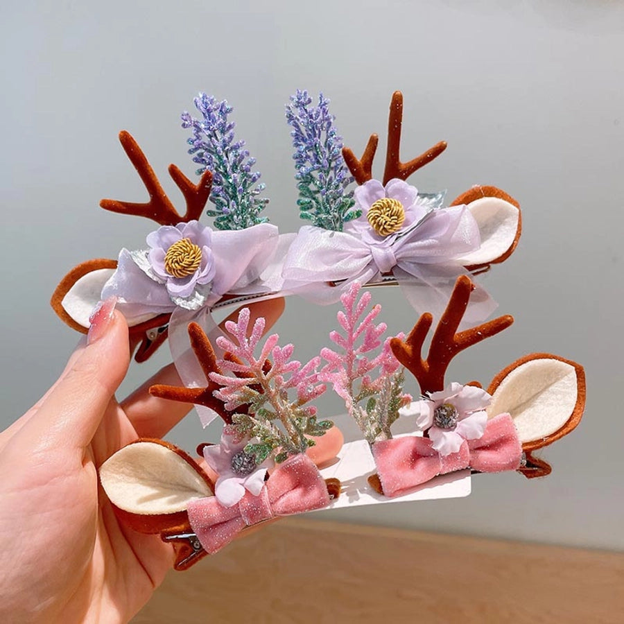 simple style bow knot cloth contrast collar hair band