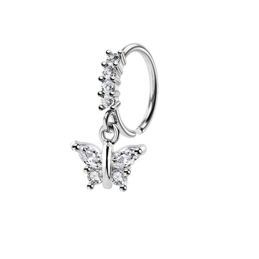 1 Piece Nose Rings & Studs Simple Style Solid Color Copper Plating Nose Rings & Studs