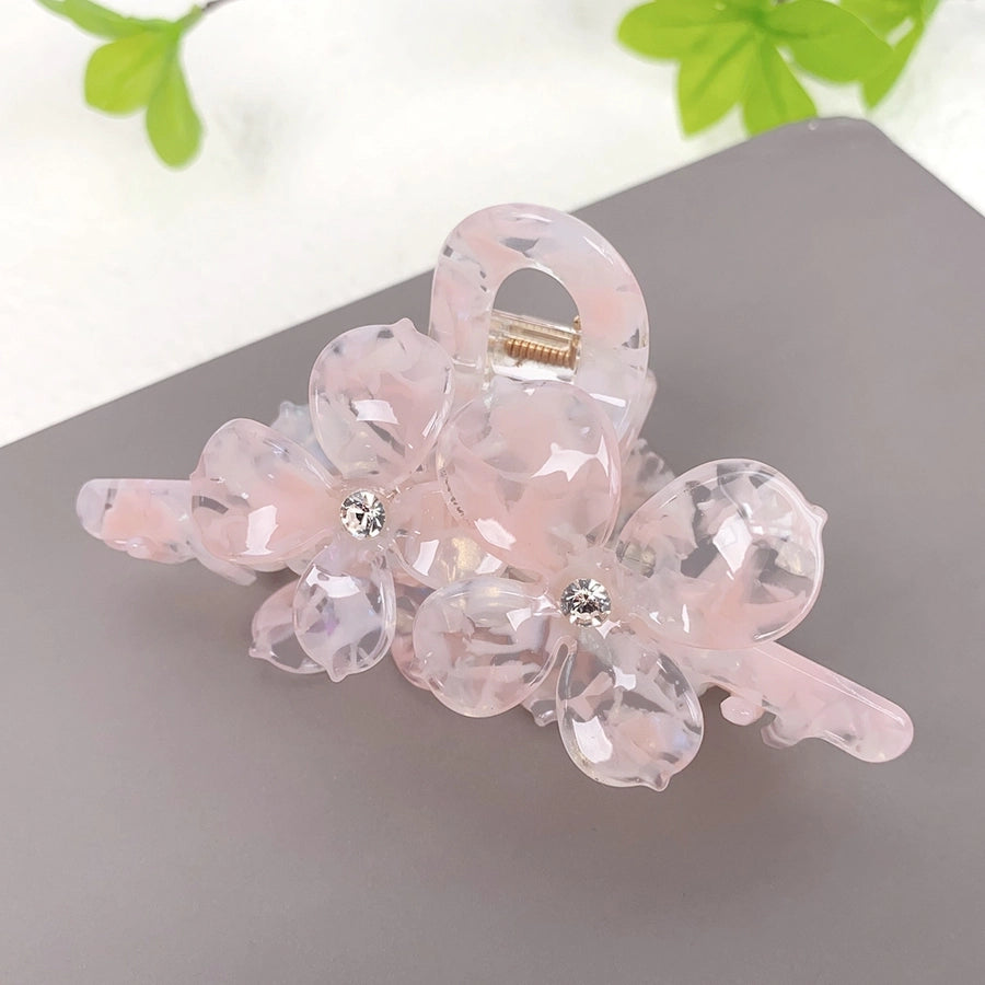 Women's Sweet Color Block Acetic acid sheets Hair Clip