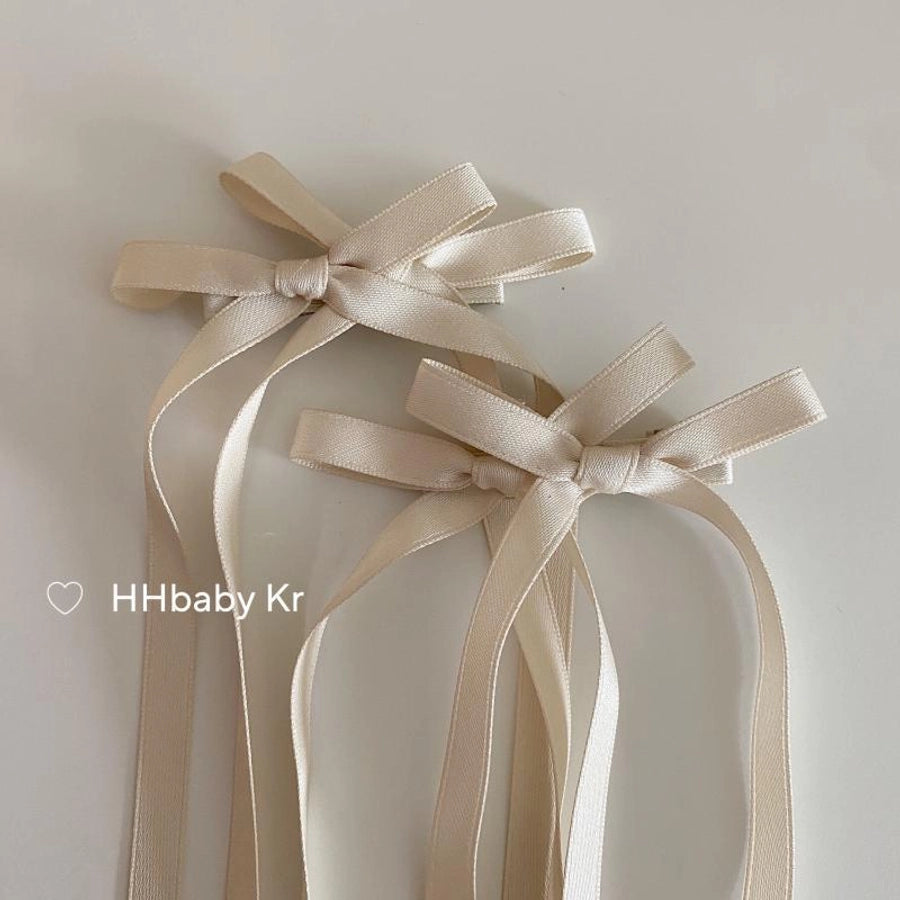 Women's Y2K Preppy Style Sweet Bow Knot Cloth Metal Hair Clip