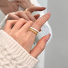 Copper Flower Butterfly Open Rings