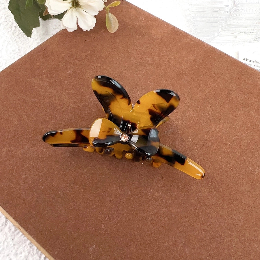 Women's Sweet Simple Style Bow Knot Acetic acid sheets Inlay Rhinestones Hair Claws