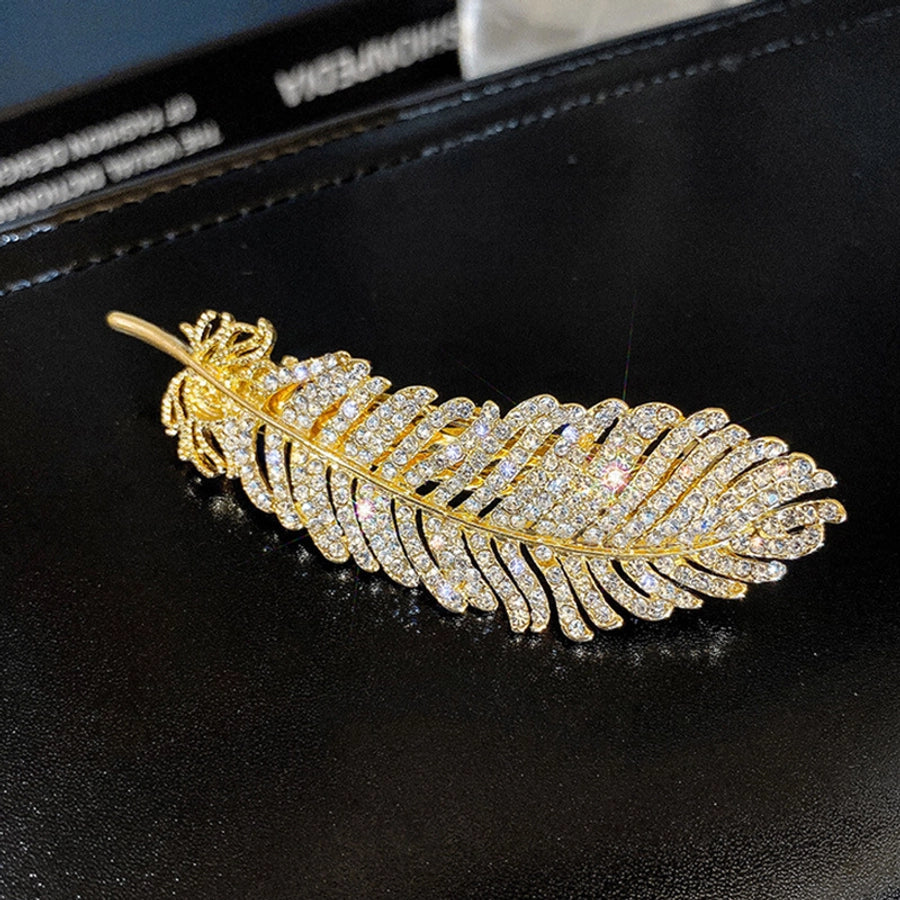 fashion heart shape butterfly snowflake imitation pearl alloy inlay rhinestones hair clip 1 piece