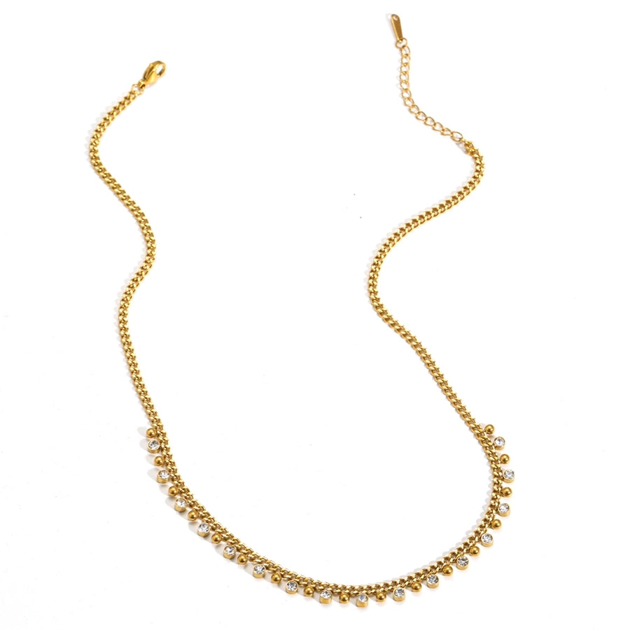 Jewelry Hip-Hop Shiny Geometric 304 Stainless Steel Necklace