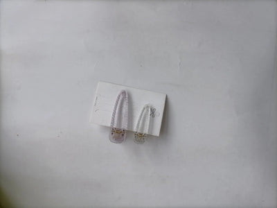 sweet solid color plastic resin transparent hair clip