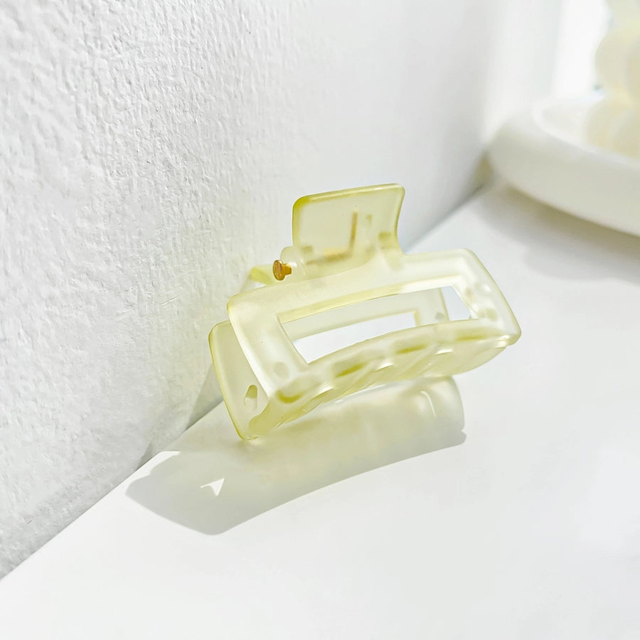 sweet solid color arylic hair claws 1 piece