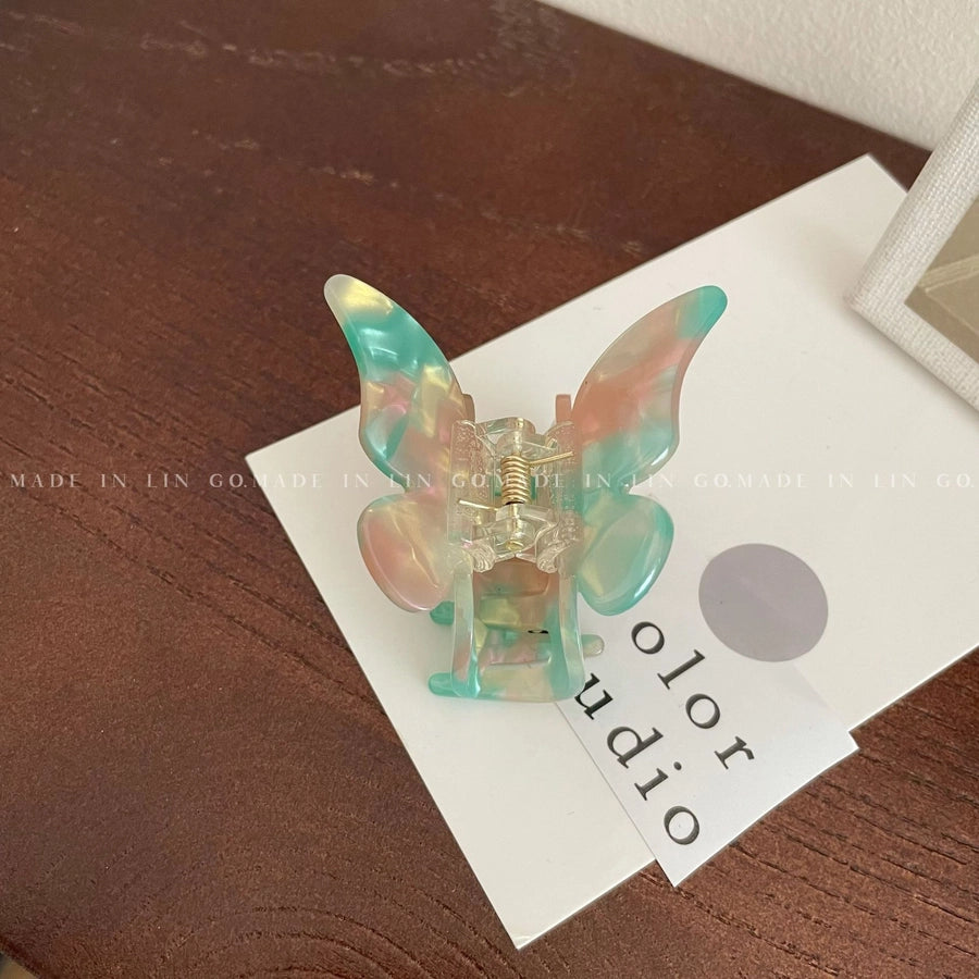 Women's Sweet Cool Style Butterfly Metal Plating Hair Claws