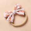 fashion bow floral nylon soft infant baby headband