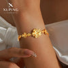 Jewelry Elegant Retro Flower Copper 18K Gold Plated Plating Bracelets